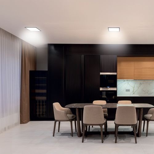 Downlight Carré - Spot LED Extra Plat Encastrable – Cons. 18w/2500 Lumens – Cct 3000k/4000k/6500k –