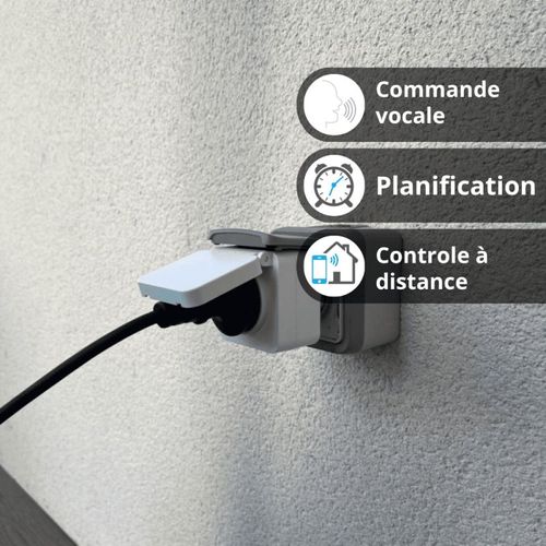 Prise Connectée Extérieure Ip44, 3680w