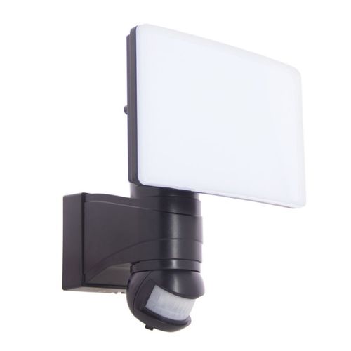 Projecteur Mural Noir LED Ip44 30w Avec Détecteur De Mouvement, 3000 Lumens