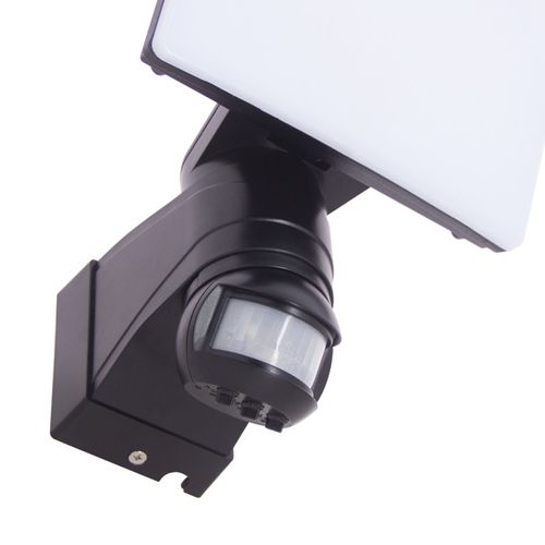 Projecteur Mural Noir LED Ip44 30w Avec Détecteur De Mouvement, 3000 Lumens