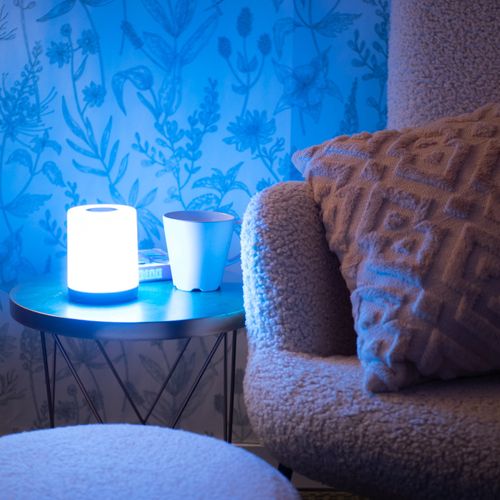 Lampe à Poser LED Rvb Et Blanc Chaud, Tactile, Dimmable, Rechargeable USB