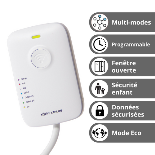 Thermostat Connecté Pour Radiateur Électrique (boîtier De Pilotage Connecté)