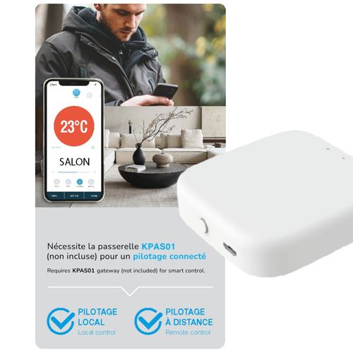 Thermostat Connecté Pour Radiateur Électrique (boîtier De Pilotage Connecté)