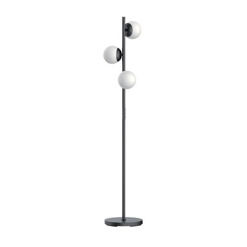 Lampadaire Marina Métal Noir Tactile, Dimmable, Cct, LED Intégrée, Ip20, 3800 Lumens Max.