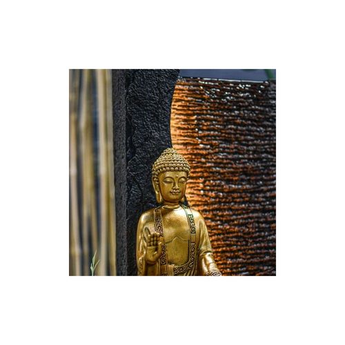 Fontaine En Résine Avec Bouddha Jati