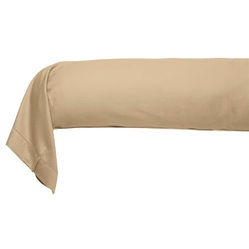 Taie De Traversin 86x185 Cm Satin De Coton Beige