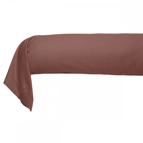 Taie De Traversin 86x185 Cm Satin De Coton Rose