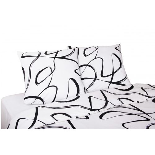 Housse De Couette + Taies D'oreiller 200x200 Cm "irregulaire" Coton Imprimé.