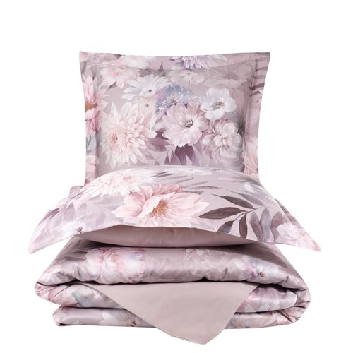 Housse De Couette + Taies Oreiller 240x220 Cm Satin De Coton "poliere"