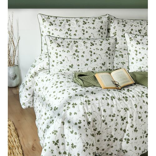 Housse De Couette + Taie Oreiller 140x200 Cm "parlin" Coton Imprimé.