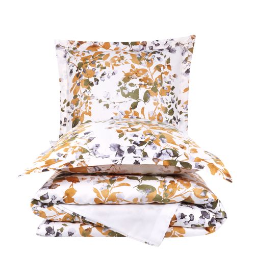 Housse De Couette + Taies Oreiller 240x220 Cm Satin De Coton "vienna"