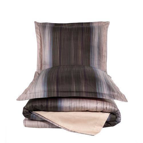 Housse De Couette + Taies Oreiller 240x220 Cm Satin De Coton "gerard"