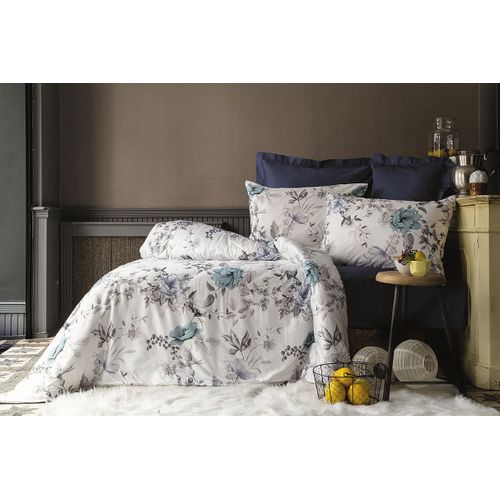 Housse De Couette + Taies Oreiller 240x220 Cm Satin De Coton "laterna"