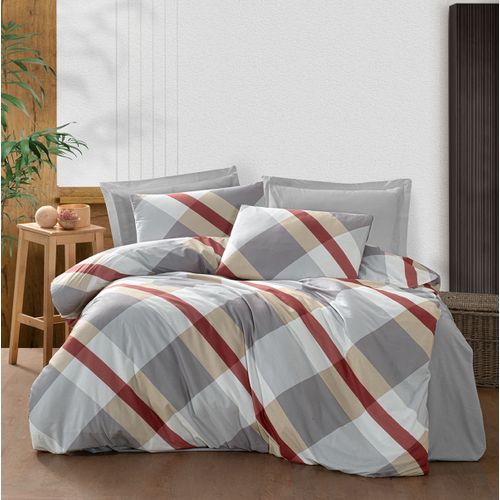 Housse De Couette + Taie D'oreiller 140x200 Cm "sherry" Coton Imprimé.