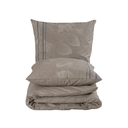 Housse De Couette + Taie D'oreiller 140x200 Cm "bernanda" Coton Imprimé.