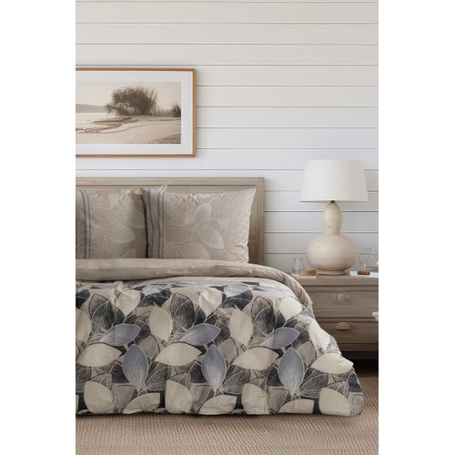 Housse De Couette + Taie D'oreiller 140x200 Cm "bernanda" Coton Imprimé.