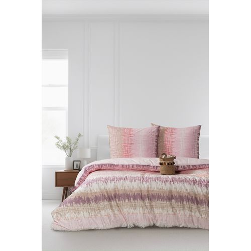 Housse De Couette + Taies D'oreiller 200x200 Cm "polien" Coton Imprimé.