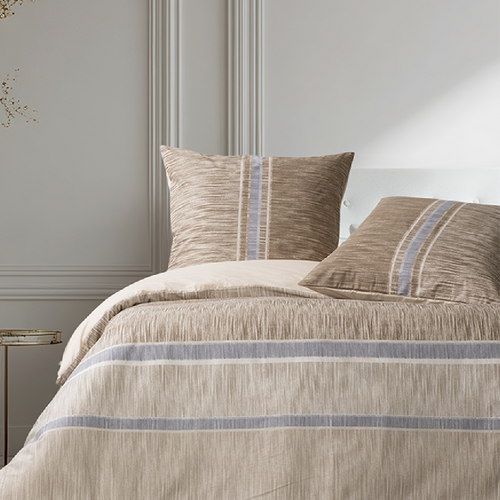 Housse De Couette + Taie D'oreiller 140x200 Cm "suvari" Coton Imprimé.