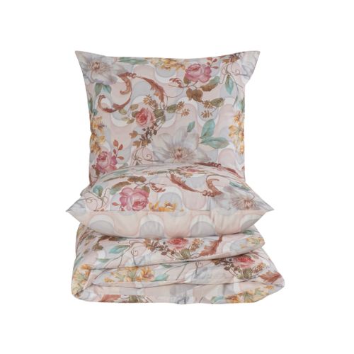 Housse De Couette + Taies D'oreiller 240x220 Cm "isabella" Coton Imprimé.