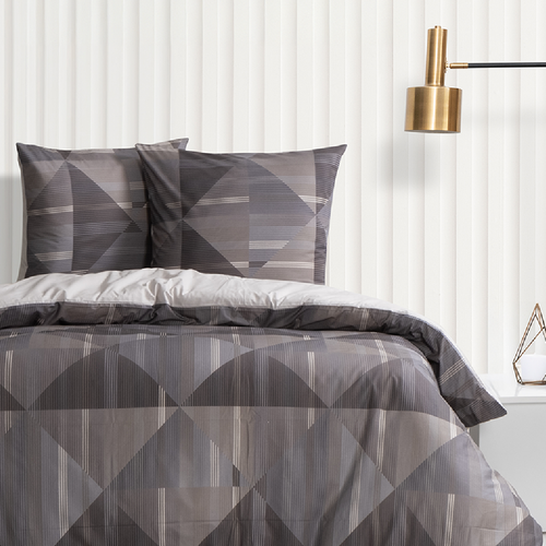 Housse De Couette + Taies D'oreiller 240x220 Cm "lufian" Coton Imprimé.