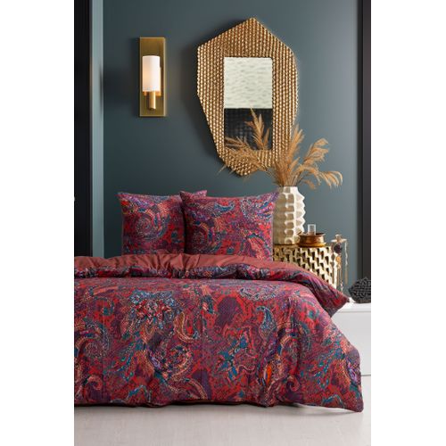 Housse De Couette + Taies D'oreiller 200x200 Cm "harmoney" Coton Imprimé.