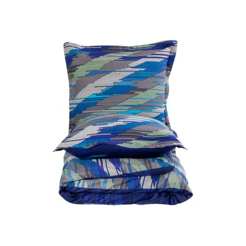 Housse De Couette + Taies D'oreiller 240x220 Cm Satin De Coton "neron"