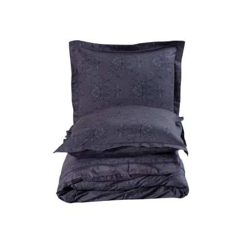 Housse De Couette + Taies D'oreiller 240x220 Cm Satin De Coton "melori"