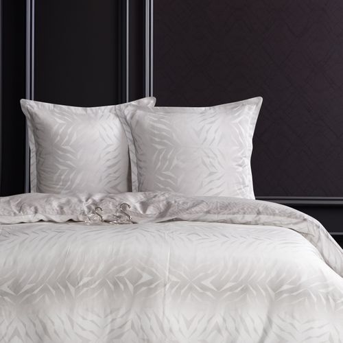 Housse De Couette + Taies D'oreiller 200x200 Cm Satin De Coton "duff"