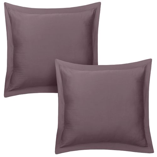 Lot De 2 Taies D'oreiller 63x63 Cm Satin De Coton Sureau