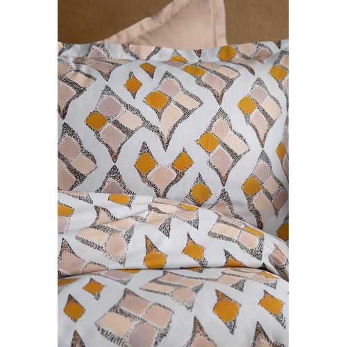 Parure De Lit  2 Personnes  240x220 Cm Satin De Coton Imprimé