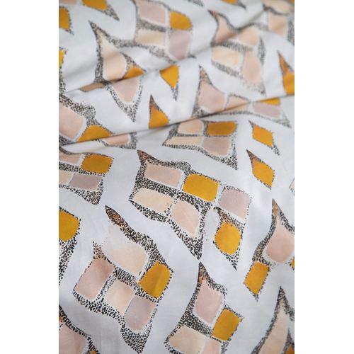 Parure De Lit  2 Personnes  240x220 Cm Satin De Coton Imprimé