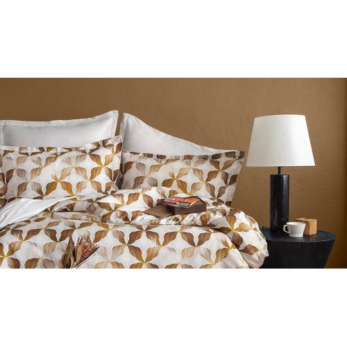 Parure De Lit  2 Personnes  240x220 Cm Satin De Coton Imprimé