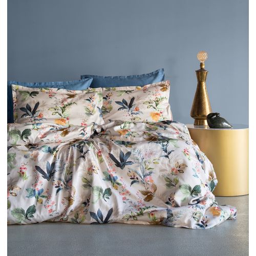 Parure De Lit  2 Personnes  240x220 Cm Satin De Coton Imprimé