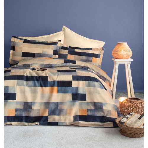 Parure De Lit 2 Personnes 240x220 Cm Satin De Coton Imprimé