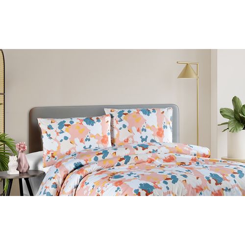 Parure De Lit  2 Personnes  200x200 Cm Coton Imprimé