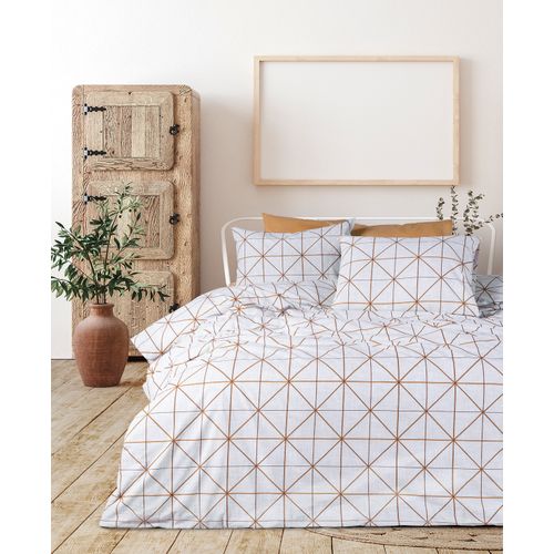 Parure De Lit 2 Personnes 240x220 Cm Coton Imprimé