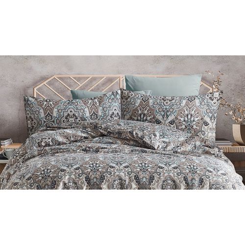 Parure De Lit  2 Personnes  200x200 Cm Satin De Coton Imprimé