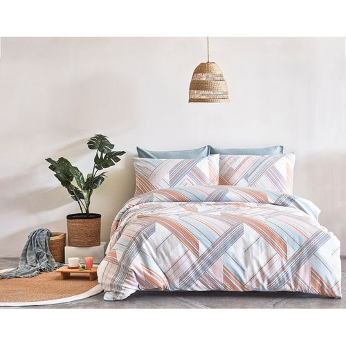 Parure De Lit 2 Personnes 200x200 Cm Satin De Coton Imprimé