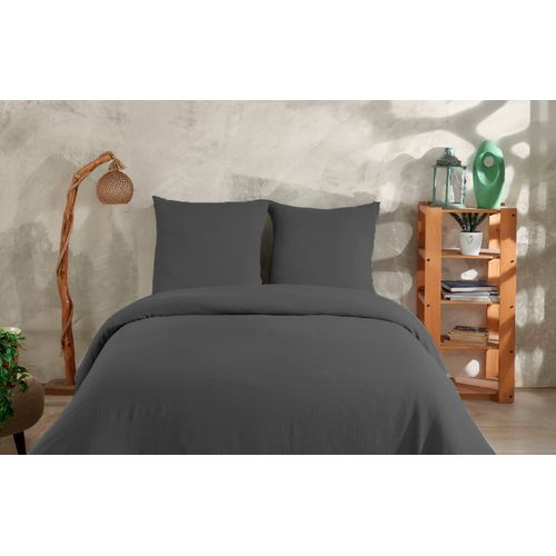 Parure De Lit 2 Personne 200x200 Cm Gaze De Coton