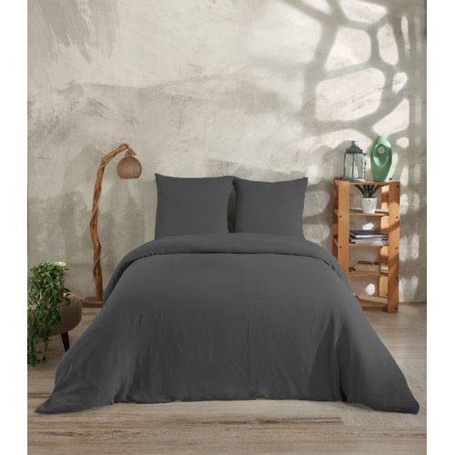 Parure De Lit 2 Personne 240x220 Cm Gaze De Coton