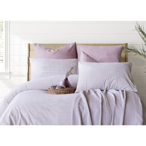 Parure De Lit 2 Personnes 240x220 Cm Coton Gaufré