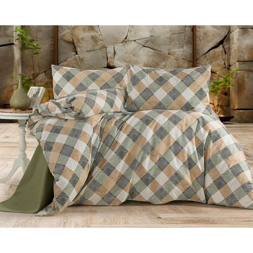 Parure De Lit 2 Personnes 200x200 Cm Coton Imprimé