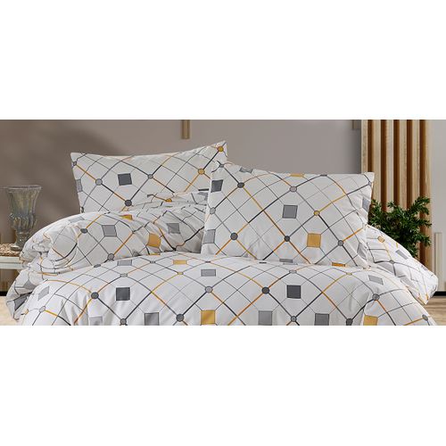 Parure De Lit 2 Personnes 240x220 Cm Coton Imprimé