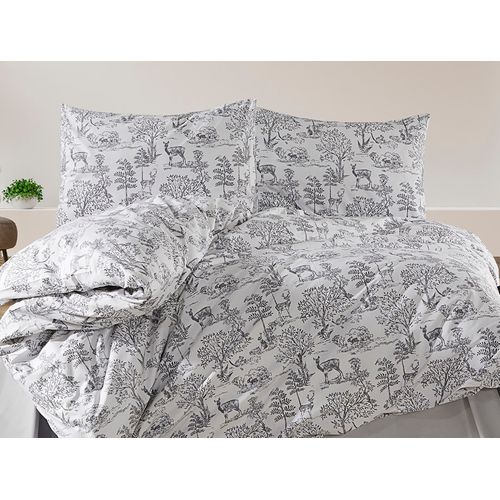 Parure De Lit  2 Personnes  200x200 Cm Coton Imprimé