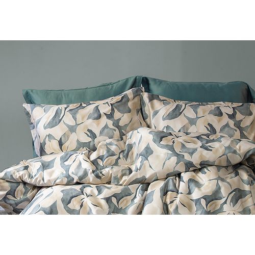 Parure De Lit  2 Personnes  240x220 Cm Satin De Coton Imprimé