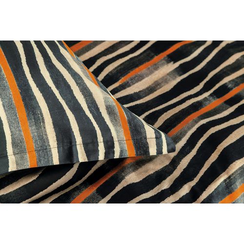 Parure De Lit  2 Personnes  240x220 Cm Satin De Coton Imprimé