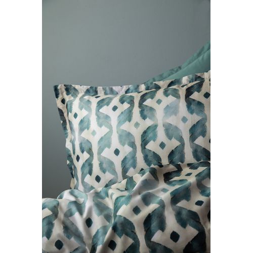 Parure De Lit 2 Personnes 240x220 Cm Satin De Coton Imprimé