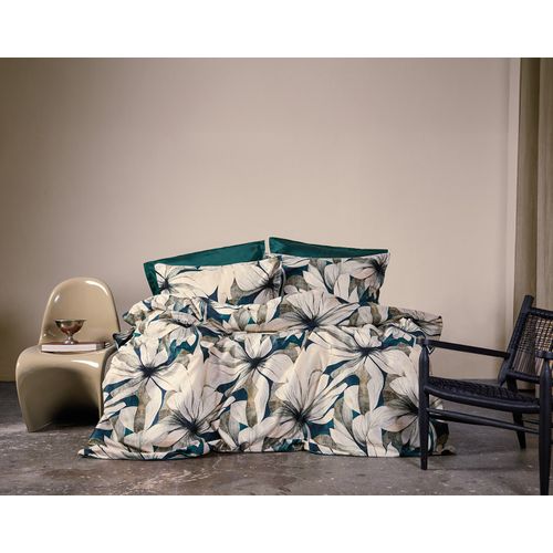 Parure De Lit  2 Personnes  240x220 Cm Satin De Coton Imprimé