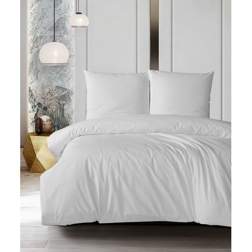 Parure De Lit 1 Personne 140x200 Cm Coton Uni