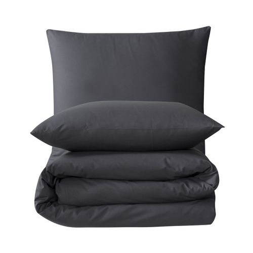 Parure De Lit  2 Personnes  240x220 Cm Coton Uni